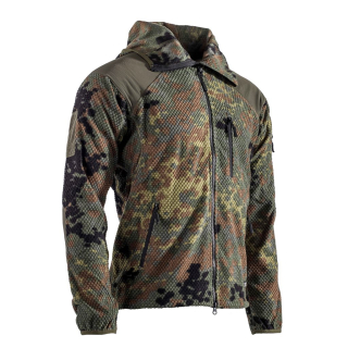 Mikina zip s kapucí fleece DELTA FLECKTARN vel. XXL