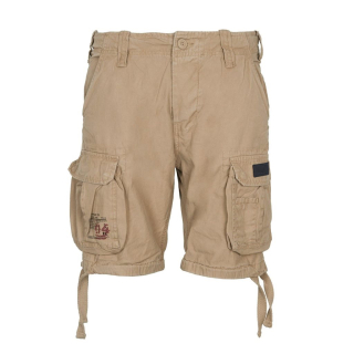 Kraťasy AIRBORNE VINTAGE s nášivkou KHAKI vel. L