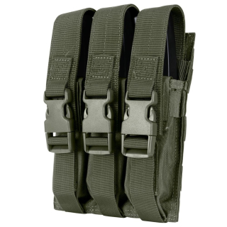 Sumka MOLLE trojitá na zásobníky MP5 RANGER GREEN