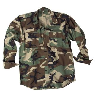 Košile polní na knoflíky rip-stop WOODLAND vel. XL