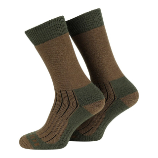 Ponožky outdoor MERINO HNĚDOZELENÉ vel. 35-38