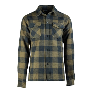Košile DŘEVORUBECKÁ na knoflíky ZELENOČERNÁ vel. 3XL