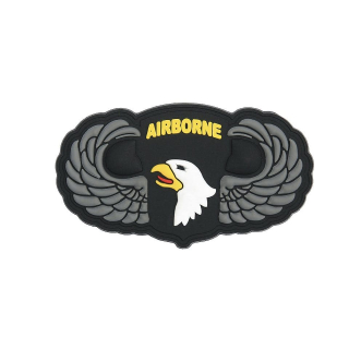 Nášivka 3D plastová 101st Airborne s křídly