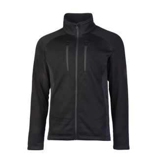 Mikina outdoorová STRUCTURE-FLEECE ČERNÁ vel. M