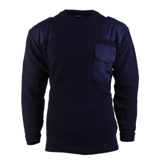 Svetr BW vlněný s kapsou MODRÝ vel. 46