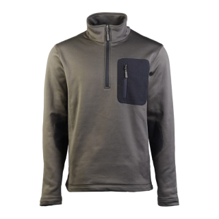 Mikina THERMO-FLEECE ¾ ZIP ZELENÁ