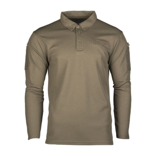 Triko/polokošile TACTICAL QUICK DRY dlouhý rukáv ZELENÁ