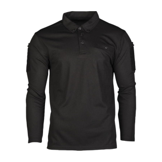Triko/polokošile TACTICAL QUICK DRY dlouhý rukáv ČERNÁ vel. XL