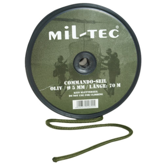 Šňůra COMMANDO ø 5 mm / 70 m ZELENÁ