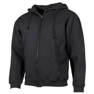 Mikina s kapucí PRO COMPANY na zip ČERNÁ vel. L