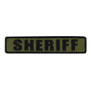 Nášivka SHERIFF 12,7 x 2,5 cm ČERNÁ
