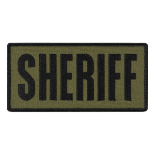 Nášivka SHERIFF 15,2 x 7,6 cm ČERNÁ