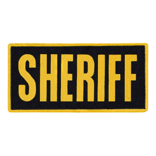 Nášivka SHERIFF 15,2 x 7,6 cm ŽLUTÁ