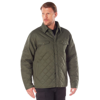 Bunda prošívaná DIAMOND QUILT bavlněná ZELENÁ vel. 3XL