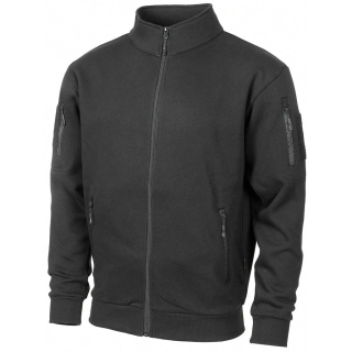 Mikina za zip TACTICAL ČERNÁ vel. 4XL