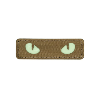 Nášivka CAT EYES velcro COYOTE - GLOW IN THE DARK