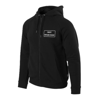 Mikina FRONT TOWARD ENEMY se zipem a kapucí ČERNÁ vel. 3XL