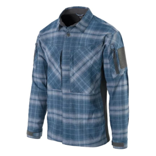 Košile MBDU WESTERN BLUE PLAID vel. XS
