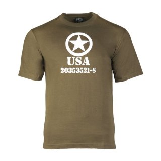 Triko krátký rukáv USA ALLIED STAR ZELENÉ vel. M