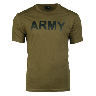 Triko krátký rukáv s nápisem ARMY ZELENÉ vel. XL