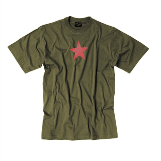 Triko krátký rukáv s potiskem RED STAR ZELENÉ vel. S