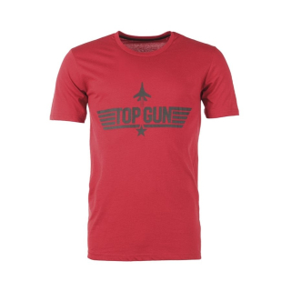 Triko krátký rukáv TOP GUN ČERVENÉ vel. XL