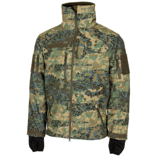Bunda softshell HIGH DEFENCE rakouské maskování 03-Tarnanzug vel. 3XL