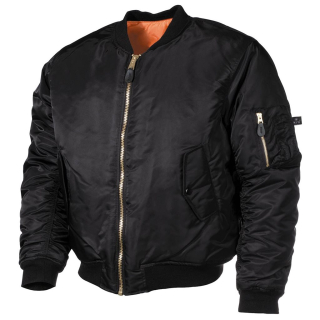 Bunda BOMBER US MA1 ČERNÁ vel. 5XL