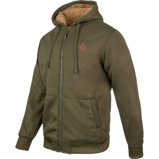 Mikina Yakka s kožíškem na zip s kapucí ZELENÁ vel. XL