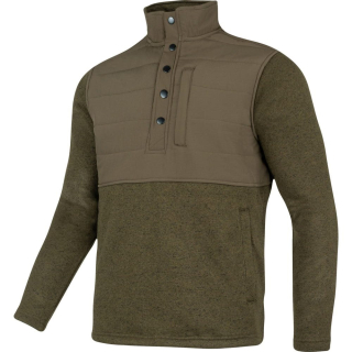 Mikina SNAP NECK fleece ZELENÁ vel. 3XL