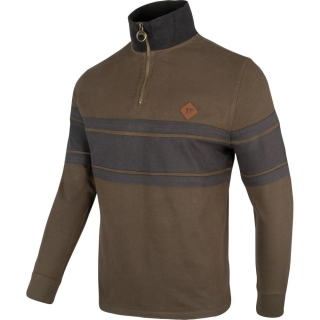 Mikina HALF ZIP CONTRAST ZELENÁ vel. 3XL
