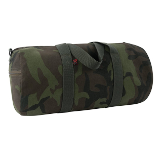 Taška přes rameno VÁLEC 48 x 23 cm bavlněná MIDNIGHT WOODLAND CAMO
