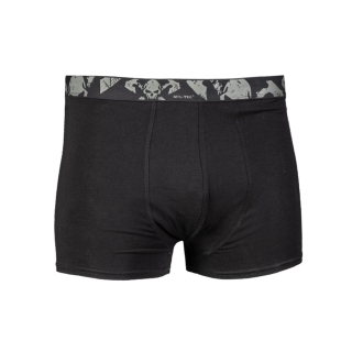 Trenýrky BOXER pánské SKULL ČERNÉ set 2ks vel. XL