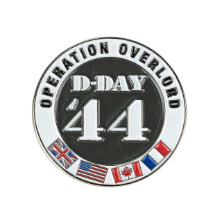 Odznak D-DAY 44 se spojeneckými vlajkami