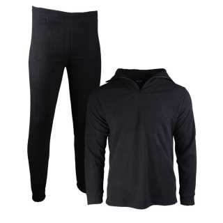 Spodní prádlo THERMOFLEECE se zipem ČERNÉ vel. M