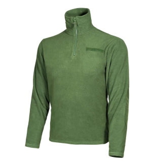 Mikina FLEECE řecká 3/4 zip ZELENÁ použité vel. M