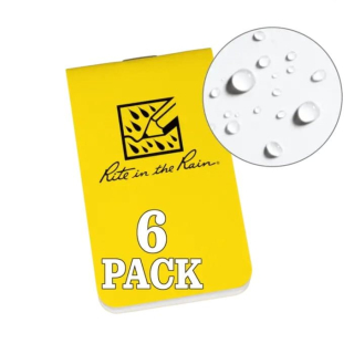 Blok malý voděodolný On-The-Go 6 kusů ŽLUTÝ