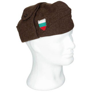 Čepice bulharská zimní vlněná HNĚDÁ vel. 58