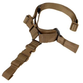 Popruh zbraňový QUICK jednobodový COYOTE BROWN