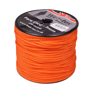 Šňůra PARA ø 3 mm / 100 m NEON ORANGE