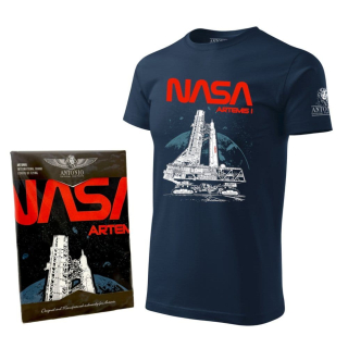 Triko NASA ARTEMIS I Mise na Měsíc MODRÉ vel. M