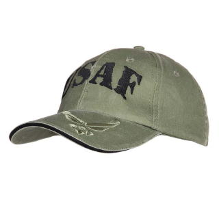 Čepice baseball USAF ZELENÁ