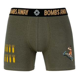 Trenýrky Boxer BOMBS AWAY ZELENÉ vel. XXL