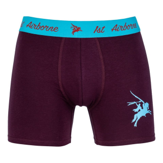 Trenýrky Boxer 1st AIRBORNE PEGASUS VÍNOVÉ vel. S