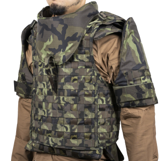 Vesta ochranná pancéřová 2008 MOLLE AČR vz.95 les včetně obalu použitá vel. 88-92