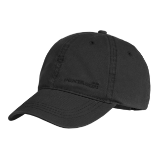 Čepice bavlněná MIKE TWILL BB CAP výšivka PENTAGON ČERNÁ