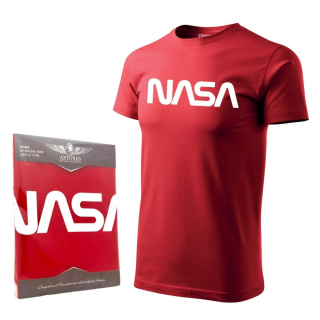 Triko s logem NASA ČERVENÉ vel. XL