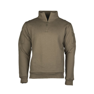 Mikina TACTICAL roláková 3/4 zip RANGER GREEN vel. XXL