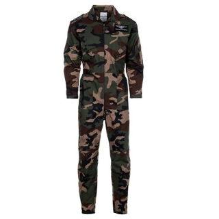 Kombinéza dětská s nášivkami WOODLAND vel. L