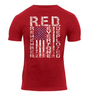 Triko ATHLETIC FIT R.E.D. krátký rukáv ČERVENÉ vel. XXL